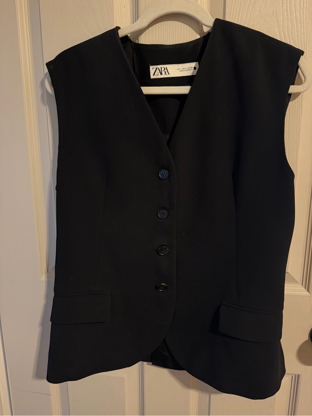 Zara fitted waistcoat vest Large